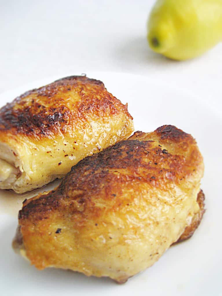 Easy pan seared chicken breasts, finished in the oven.