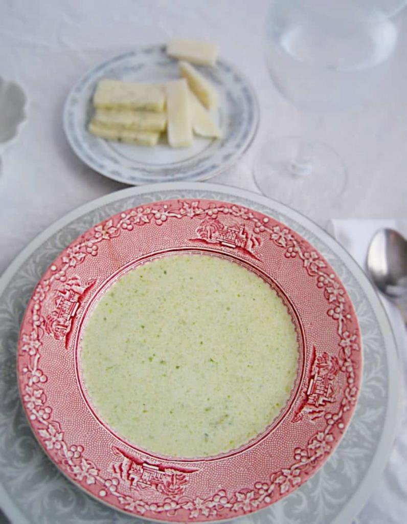 Prince Alberts' favorite soup, rich with cream , brussel sprouts and a bit of sherry.