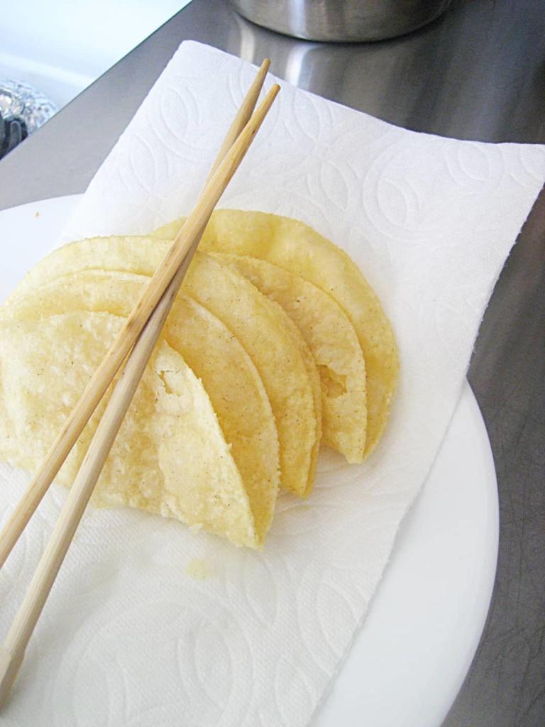 Frying your own corn tortillas makes for better tacos