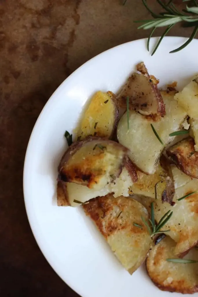 Easy, simple, delicious roasted potato recipe with rosemary and smoked paprika.