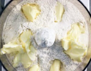 Make dough in a food processor