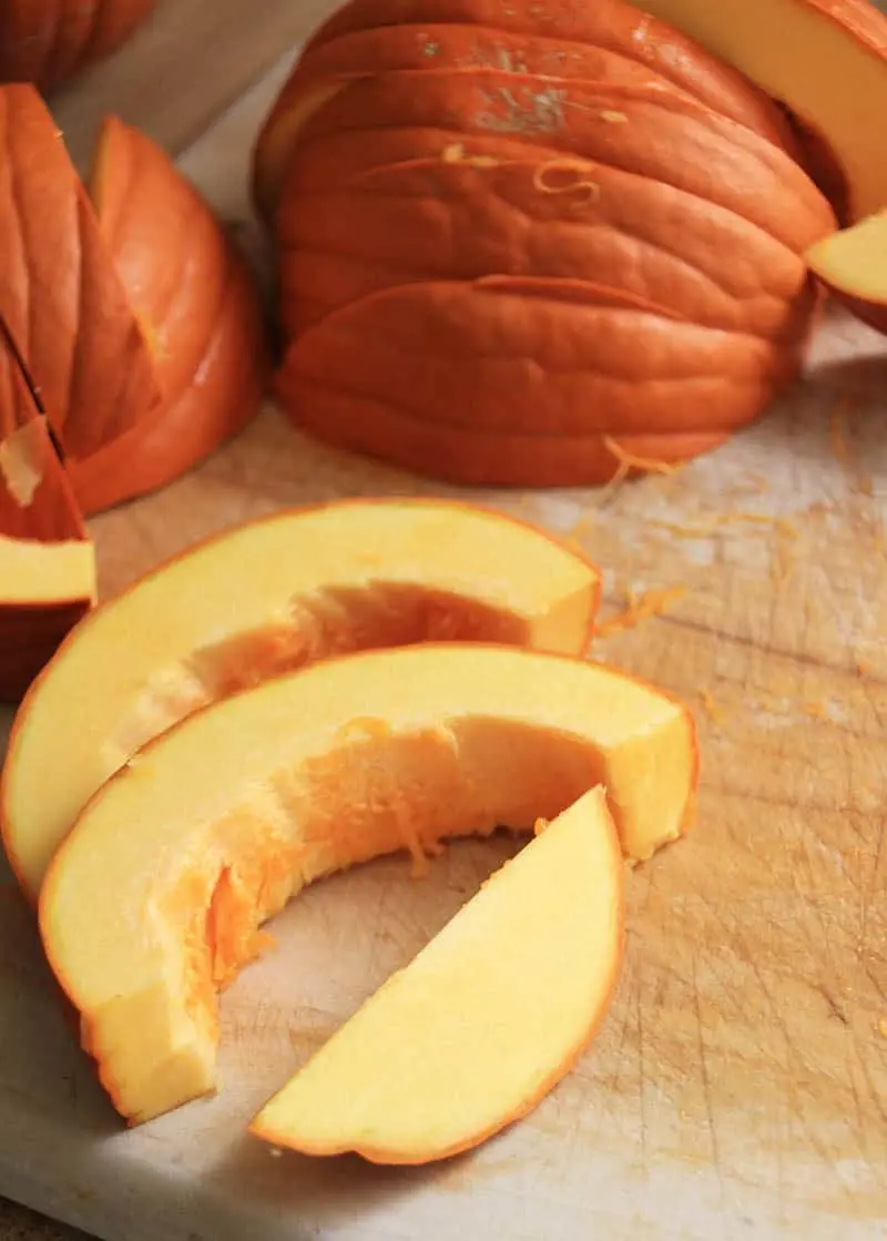 How to roast a pumpkin, or any Winter squash. So easy and freezes well too!