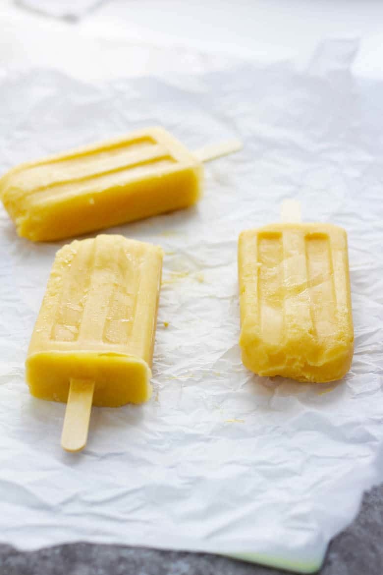 Mango Kefir Smart Popsicles. Cool down with these tasty, healthy popsicles on a hot Summers day! Perfect for picnics, 4th of July and everyday special treats!