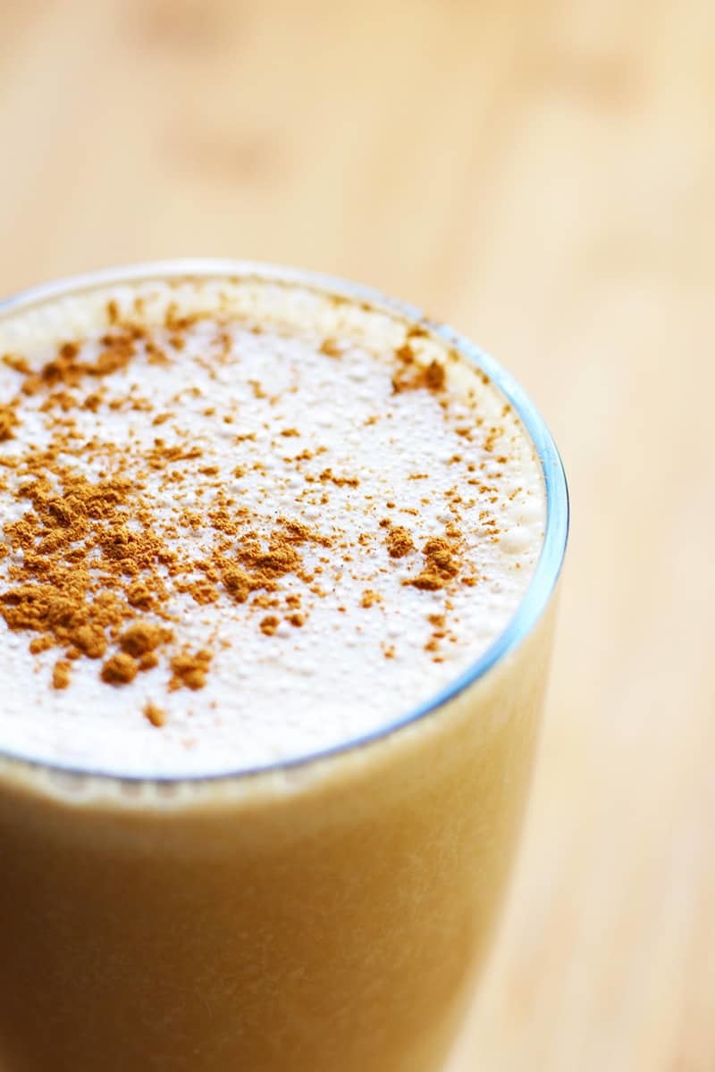 A glass of coffee smoothie