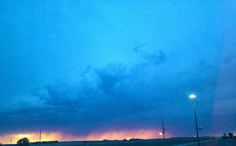 Kansas storm on the horizon.