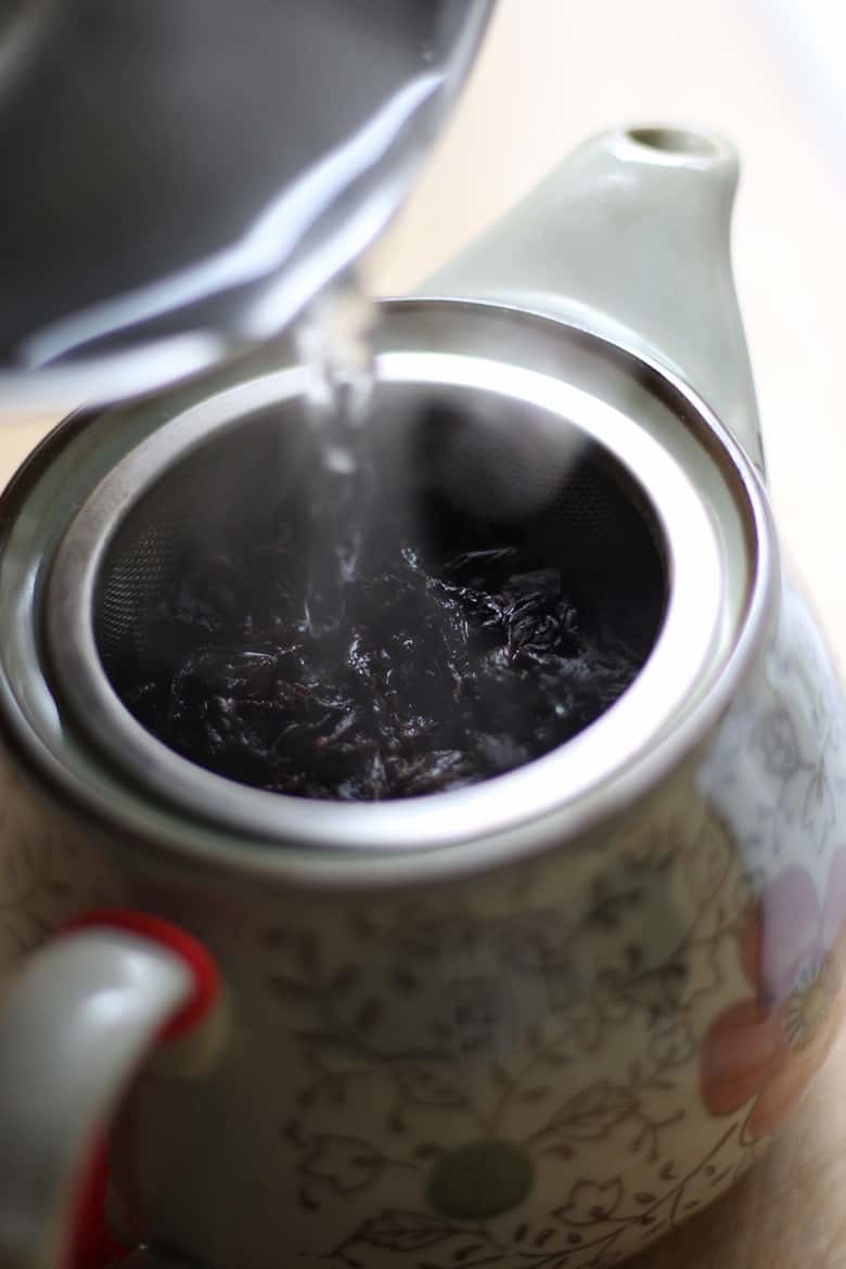 A pot of tea.
