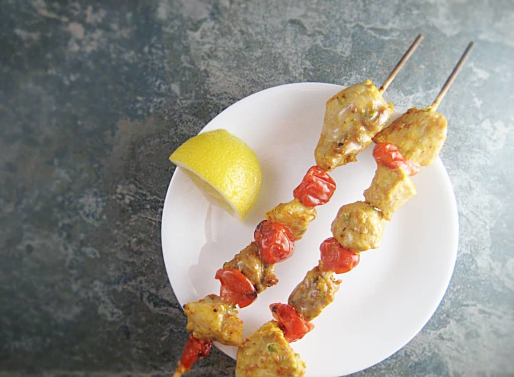 Tropical pork kebabs from the Indian state of Goa. Pineapple juice, curry powder and ginger come together in this delightfully succulent entree.