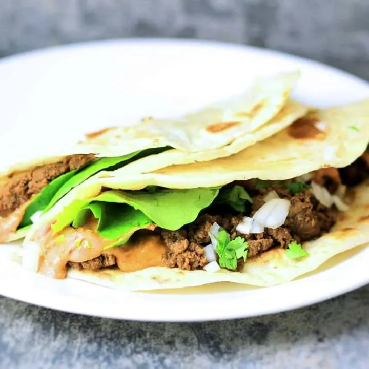 Korean Mexican fusion comes together in this easy taco with ssamjang sour cream sauce.