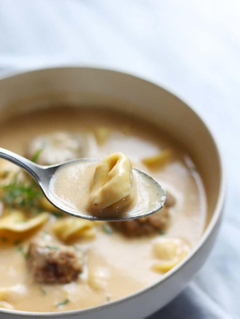 Skinny Tortellini Alfredo Soup Recipe – fusion craftiness