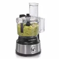 Hamilton Beach 10-Cup Food Processor & Vegetable Chopper with Bowl Scraper, Stainless Steel (70730)