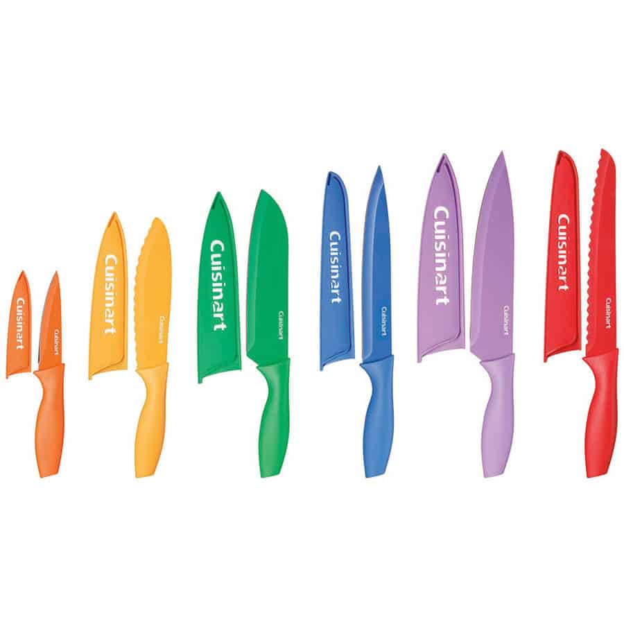 Cuisinart Advantage 12-Piece Color-Coded Professional Stainless Steel Knives - Walmart.com