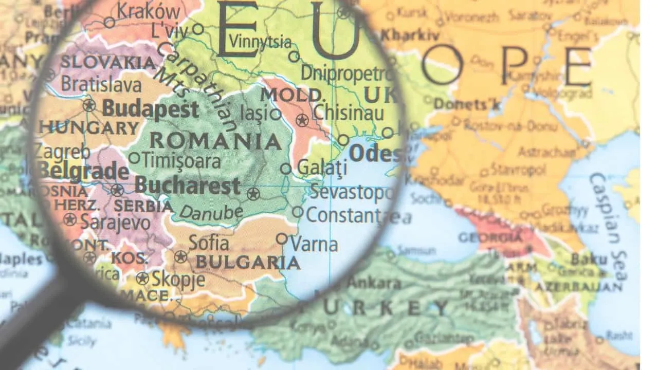 A map of Eastern Europe